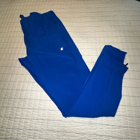 Mens Eastbay Gymtech Pants Blue Jogger Taper Zipper Pockets Running Medium - Picture 1 of 8